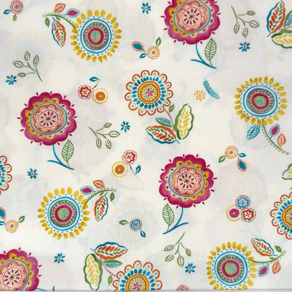 Happy Day Breath of Color Large Flower Print by Michael Miller Fabric - 1/2 Yard
